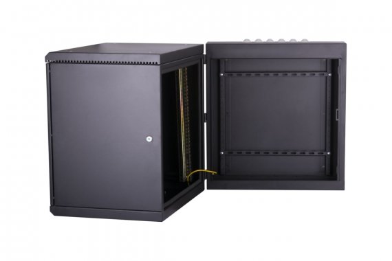 Фотография товара 'TLK TWM-126060-M-BK Настенный двухсекционный шкаф 19", 12U, металлическая дверь'