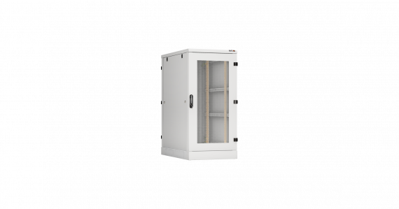 Фотография товара 'TLK TFA-246080-PMMM-GY Напольный шкаф 19", 24U, перфорированная и металлическая двери'