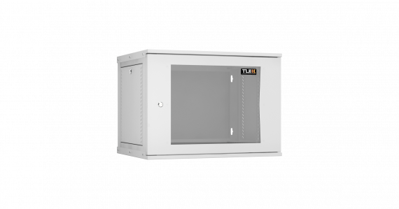 Фотография товара 'TLK TWI-096045-R-G-GY Настенный разборный шкаф 19", 9U, стеклянная дверь, Ш600хВ436хГ450мм'