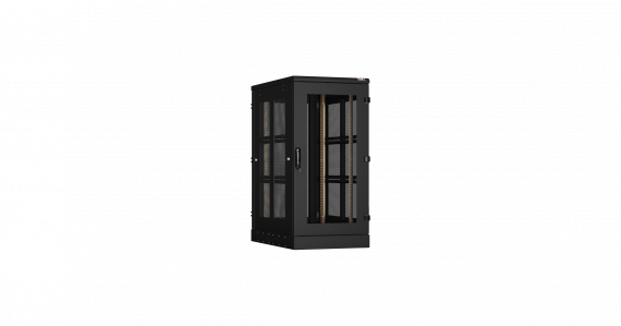 Фотография товара 'TLK TFA-246010-GPPP-BK Напольный шкаф 19", 24U, стеклянная передняя дверь'